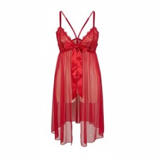 New Victoria's Secret Red Satin Chemise Slip Dress XS