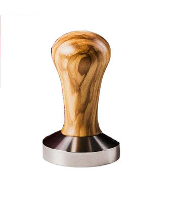 Tamper Olivenholz - Edelstahl Base Ø54mm