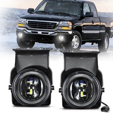 LED Bumper Fog Lights Assembly For 2003-2006 GMC Sierra 1500 2500 HD 3500 HD