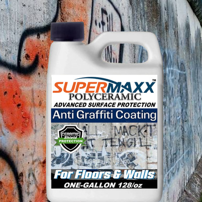 Anti-Graffiti Coating Clear Finish for Masonry & Painted Surfaces, 1 Gal