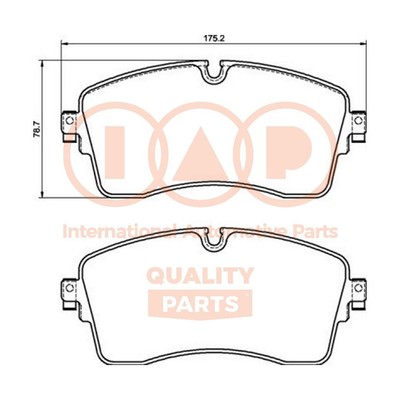 IAP QUALITY PARTS 704-14091 Bremsbeläge Satz Bremsklötze Vorne