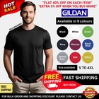 Crew Neck Short Sleeves Gildan Men’s Heavy Cotton Plain T-Shirt G5000- Pack of 1