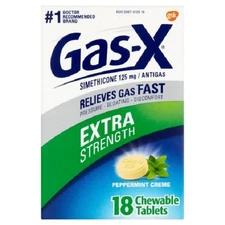 Gas-X Extra Strength Peppermint Creme Chewable Tablets