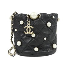 Chanel As2518 Lambskin Shoulder Bag Women Black One Size 666701