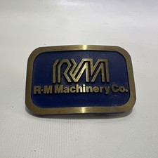 R-M MACHINERY CO. SOLID BRASS BUCKLE. Dyna Buckle Provo Utah
