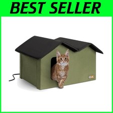 Multi-Cat Winter Cat House with Weather Protection