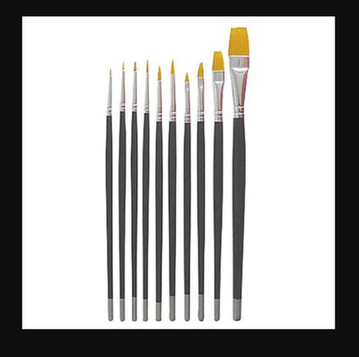Burmax Debra Lynn Pro 10 Piece Nail Art Brush Set