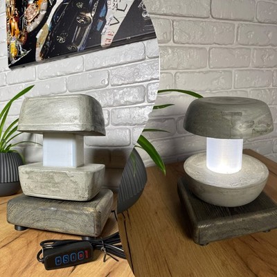 Loft Industrial Desk Lamp Modern Table Lighting Handmade Concrete 3DPlastic