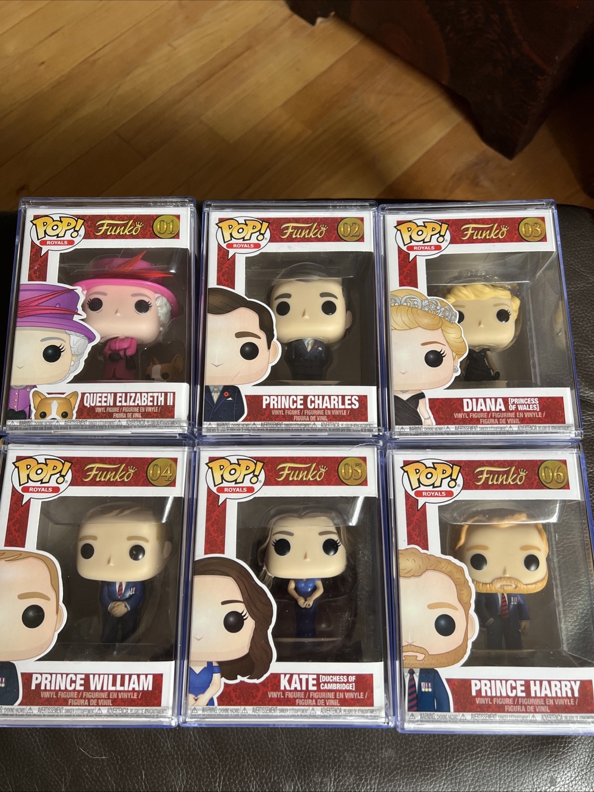 Funko Pop Royal Family Original Set of 6 Queen Elizabeth II