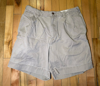 Vintage Abercrombie Fitch Shorts Men 32 Beige Khaki Chino