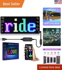 LED Light Signs for Car,Programmable Flexible LED Sign,Bluetooth APP Control,...
