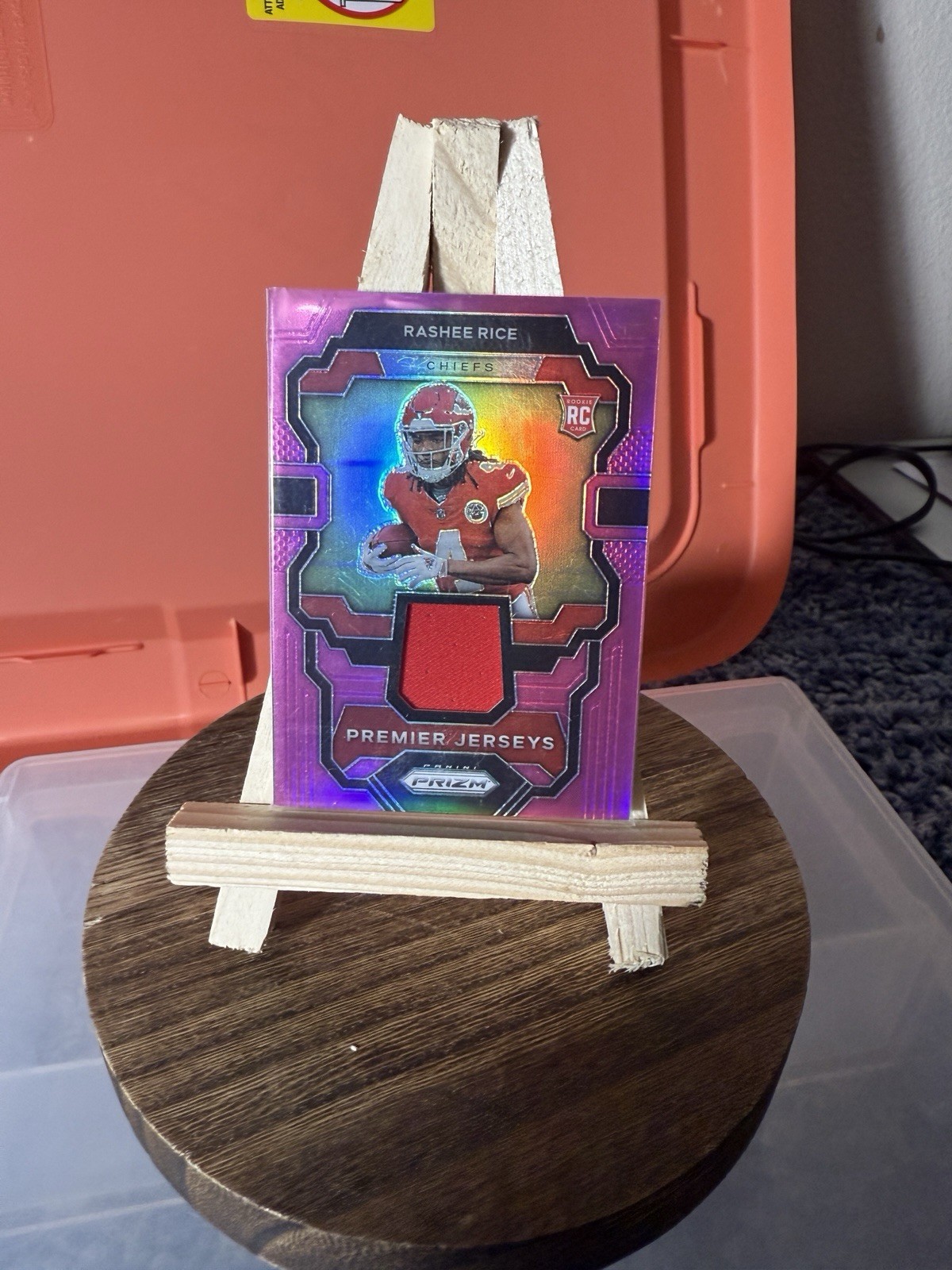 2023 Panini Prizm Rashee Rice Rookie RC Pink Premier Jerseys Patch #PJ-RR Chiefs