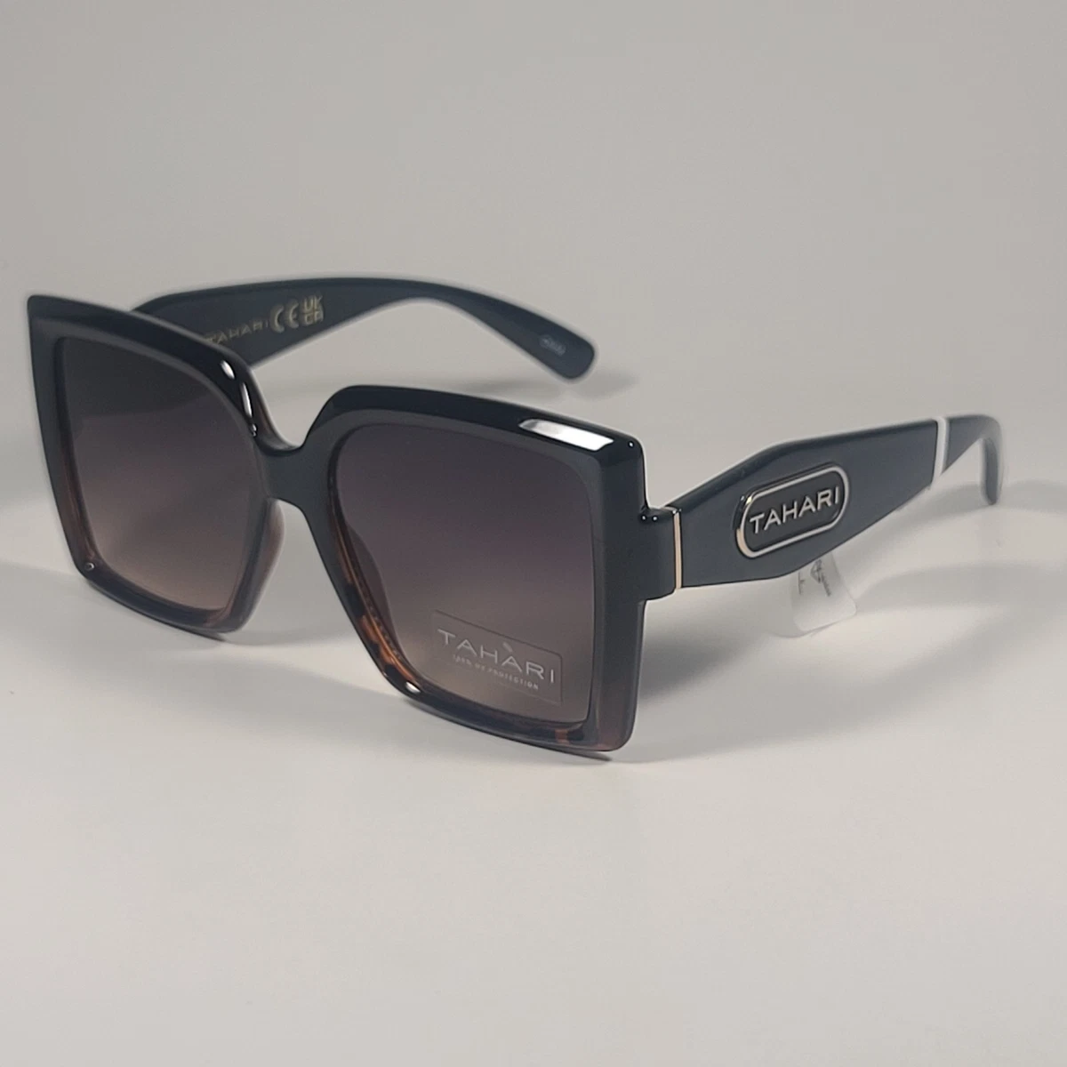 Tahari‎ Oversized Womens Sunglasses WWTH1213 Cat Eye Black H10471 Tahari Oversized Sunglasses for Women for sale | eBay main image 3