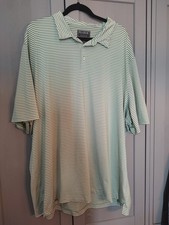 Jos A Bank Traveler Polo Shirt Men  s 4XLT Green Stripe Tailored Fit