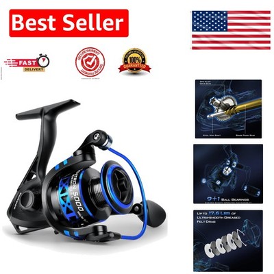 Ice Fishing Perfection: Centron 500 Spinning Reel with 17.5 Max Drag Capacity