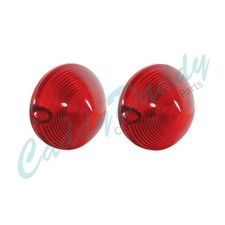 1957 Cadillac Except 2-door Eldorado Tail Light Lenses 1 Pair Reproduction