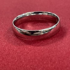 Sterling Silver S925 3mm Classic Plain Ring Band Size 8