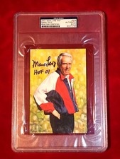 Marv Levy Buffalo Bills signed 2001 HOF GLAC PSA/DNA Encapsulated