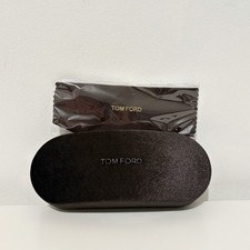 New Authentic Tom Ford Unisex Small Eyeglasses Velvet Brown Hard Case w/ Cloth