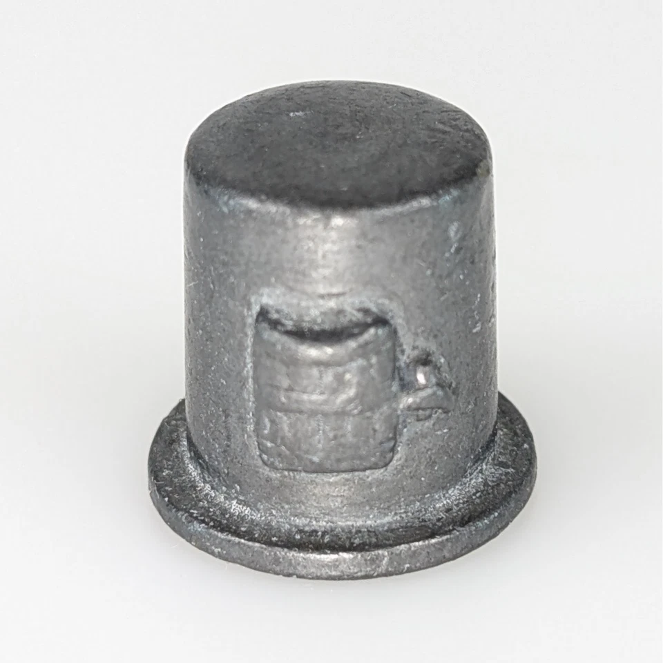 Dedal de metal vintage de costura coleccionable novedad herramienta de costura antigua cottagecore Foto 2 de 4