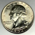 1952 P Washington 90% Silver Quarter BU Uncirculated Condition 25c US Coin -3430