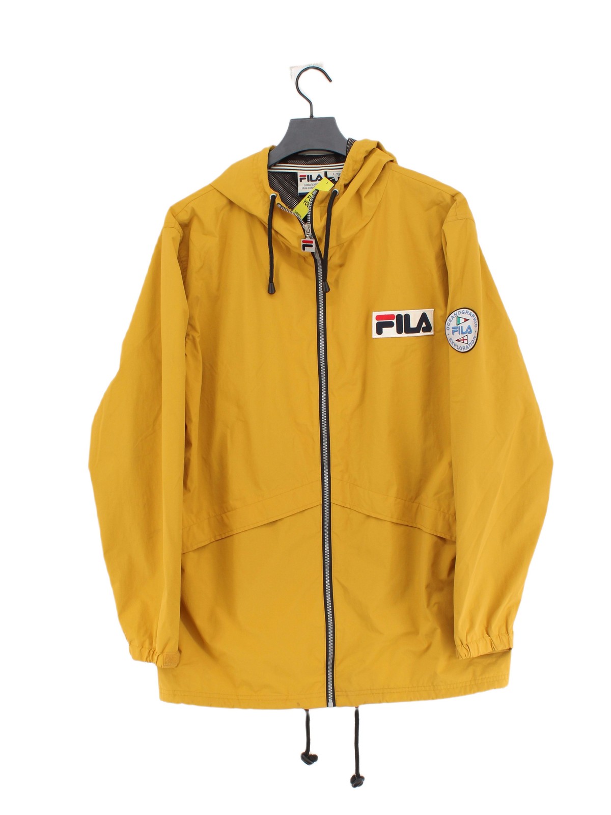 Giacca a vento uomo Fila L gialla 100% poliestere