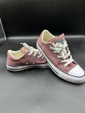 Converse All Star Low Top Canvas Shoes Women Size US 6 Mauve/Pink