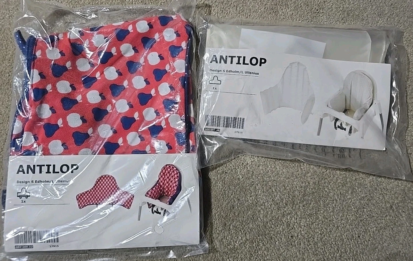 IKEA Antilop High Chair Cushion + Cover for IKEA Antilop High Chair Set - NEW