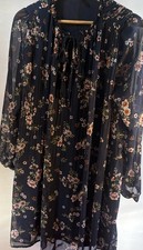 Time and Tru Women's Dress, Size M, Floral, Swing Dress