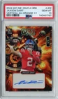 2024 Wild Card QB1 Jaxson Dart ORANGE VERTICAL Rookie Auto #'D 1/1 #JD2-A PSA 10