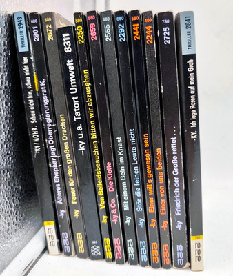 12 Krimi , Thriller 12 x ky Dr. H. Bosetzky RORORO