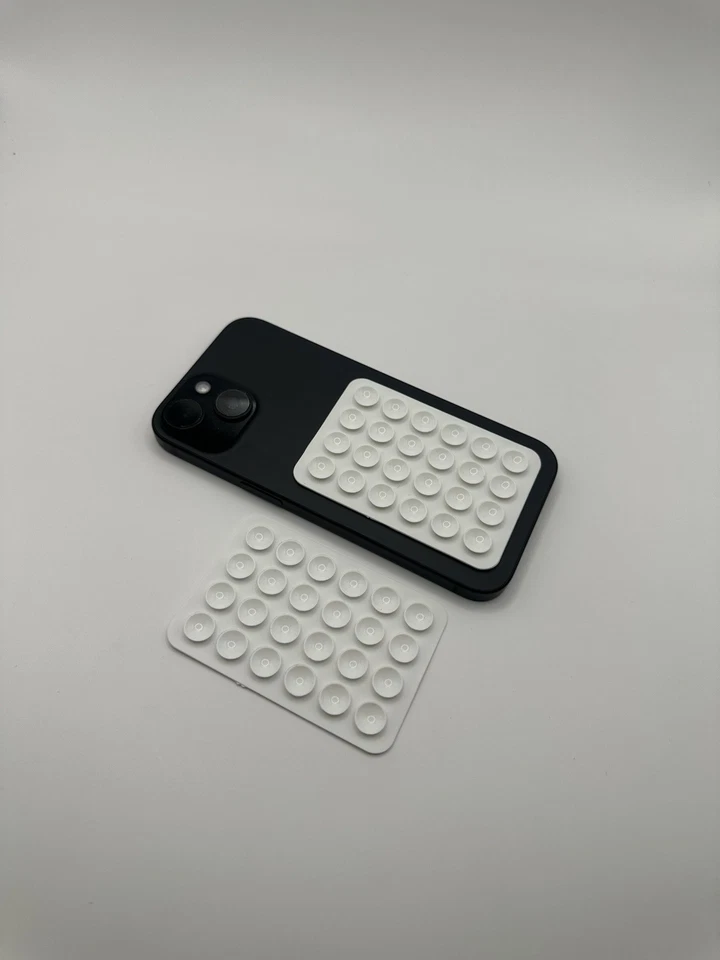 2x White Mobile Phone Suction Grip Phone Holder Mount for iPhone, Samsung Google - Image 3 of 3