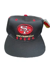 New VINTAGE Team NFL KMG Pro Model San Francisco 49ers Snapback Hat Baseball Cap