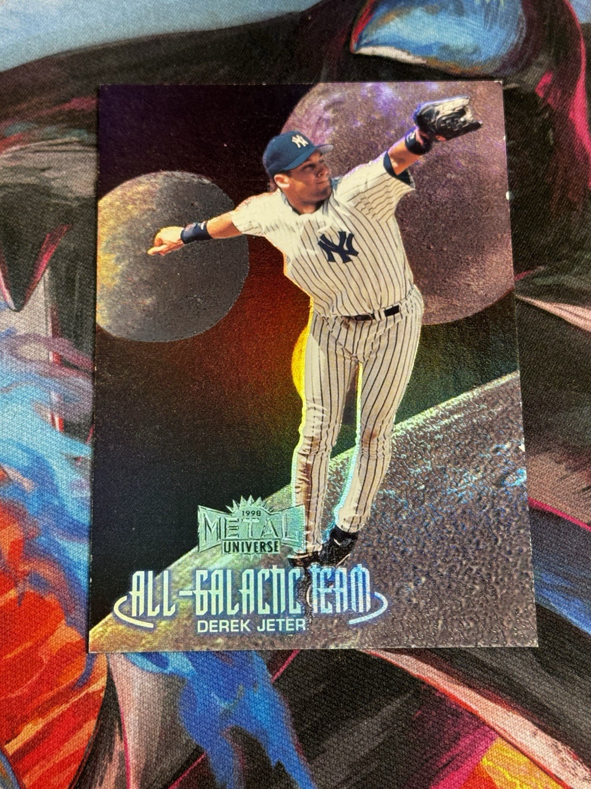 Derek Jeter 1998 Metal Universe All-Galactic Team #9 AGT New York Yankees
