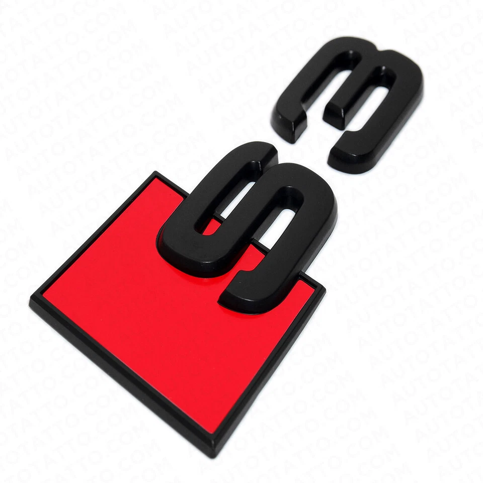 Placa de identificación trasera negra mate para Audi S3 emblema maletero insignia Sport Sline Foto 4 de 4