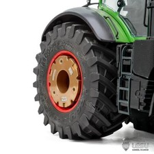 LESU una coppia contrappesi posteriori in ottone per trattore 1/14 idraulico 1050 RC parte