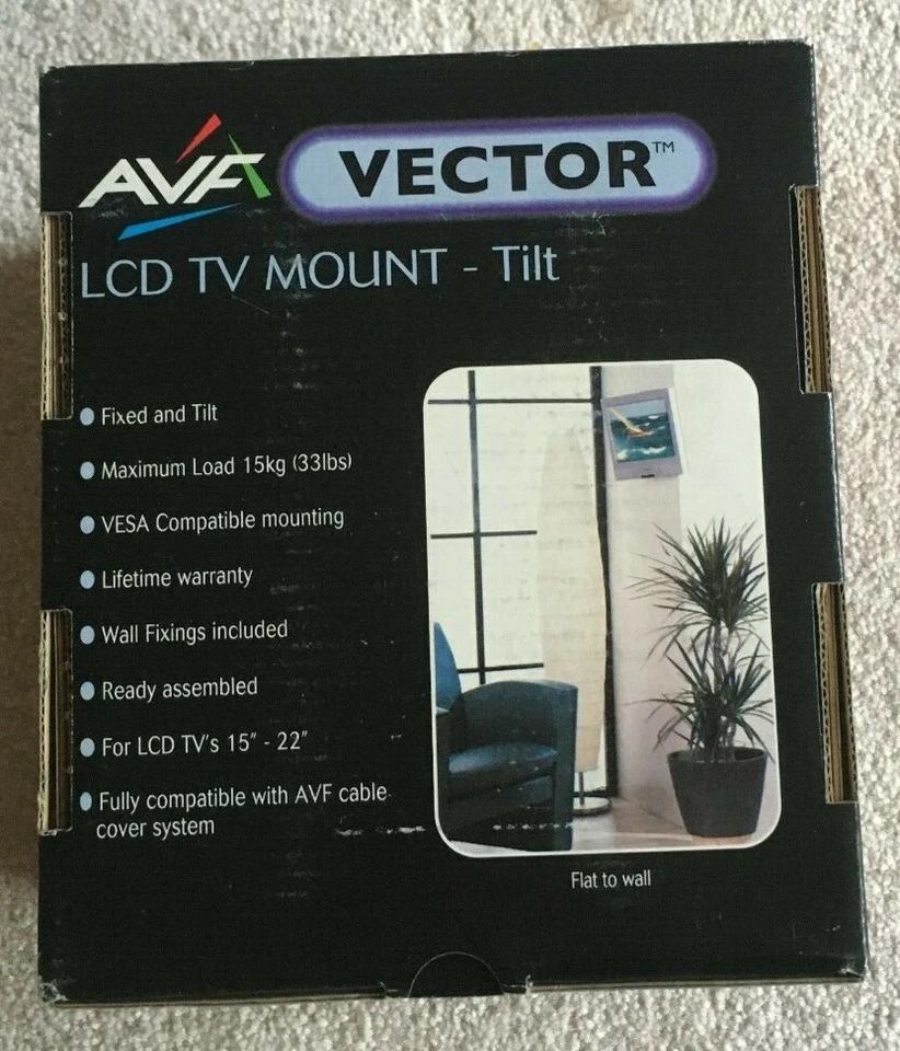 LCD TILTING TV MOUNT Silver AVF - Image 2 of 4