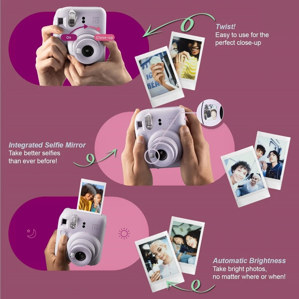 Camara De Fotos Instantanea Para Niñas Rosa Con Cartuchos Incluidos Regalo Niña - Image 4 of 4