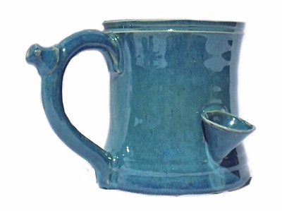 Smokey's Wake and Bake Pipe Mug Sky High Blue