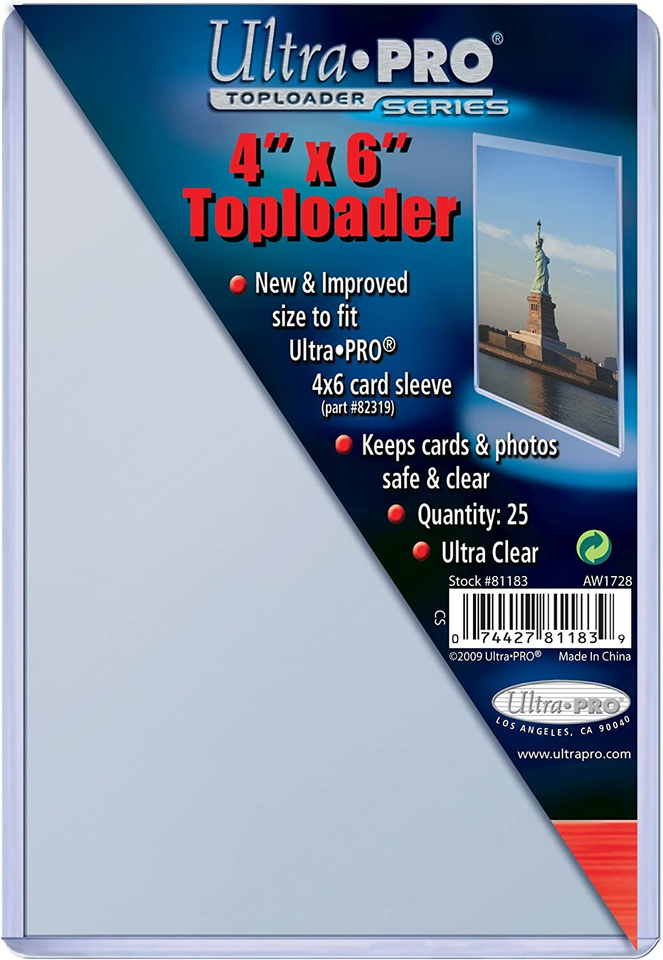 4 X 6 Toploader 25ct 4 X 6 Toploader 25ct