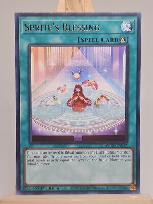 Yu-Gi-Oh! TCG Sprite's Blessing Amazing Defenders AMDE-EN057 1st Edition Rare | eBay Yu-Gi-Oh! TCG Sprite's Blessing Amazing Defenders AMDE-EN057 1st Edition Rare | eBay