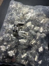 TNC Male to TNC Female RIGHT Angle Adapter; BULK- 70 Adapters 