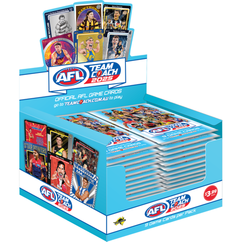 2025 AFL Teamcoach Footy Cards Trading Card Team Coach Sealed Card Box - Foto 8 di 8