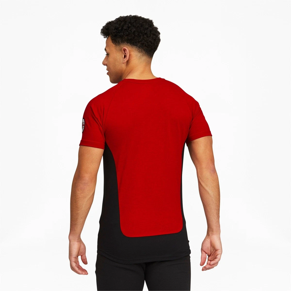 758615 01 Mens Puma AC MILAN EVOSTRIPE TEE