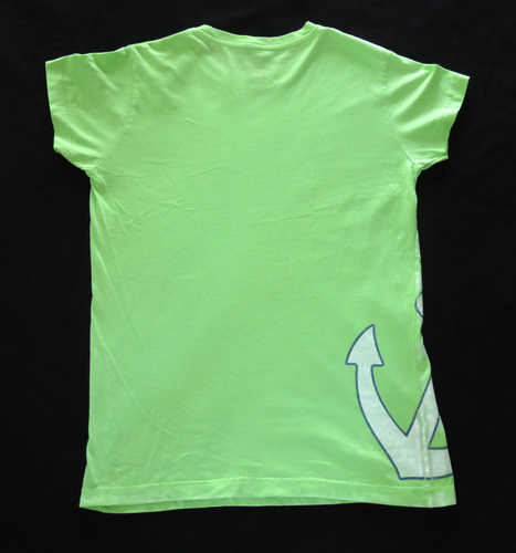 Disney Cruise Line Anchor T-Shirt Neon Green with stripes Size YOUTH XL - Picture 2 of 24