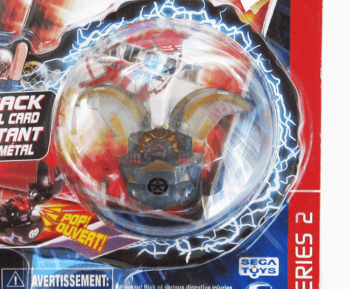 Bakugan GRIFFON Haos CLEAR Gray Series 2 Translucent Booster Pack B1 Sealed New - Picture 2 of 2