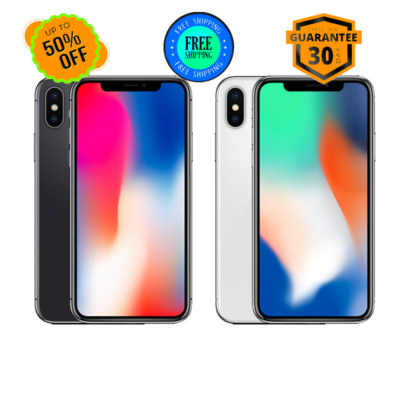 Apple iPhone X 64GB 256GB Verizon Unlocked T-Mobile At&t iOS Free Shipping  4G
