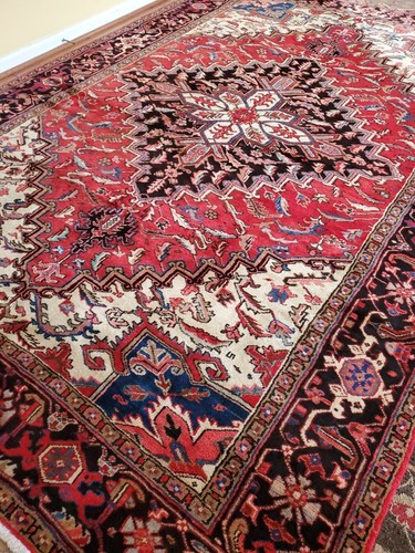 7 x 10.2 VINTAGE FINE HERIZ RUG KULA ANTIQUE SERAPI KAZAK USHAK CAUCASIAN