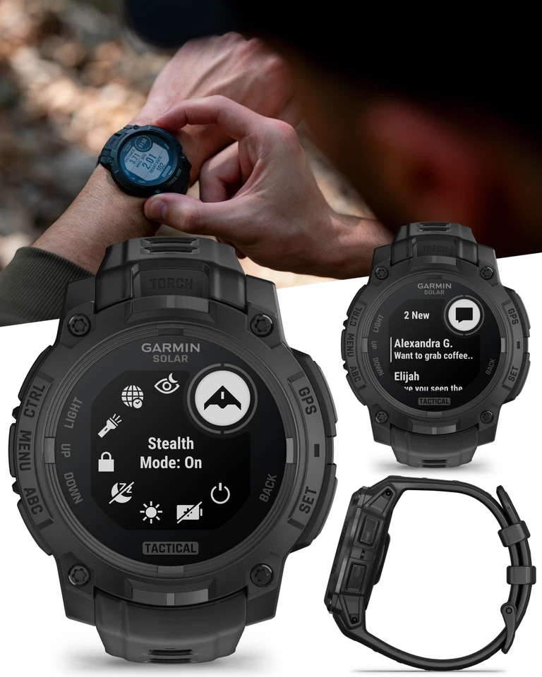 Garmin Instinct 3 Tactical Solar 45mm GPS Rugged Outdoor