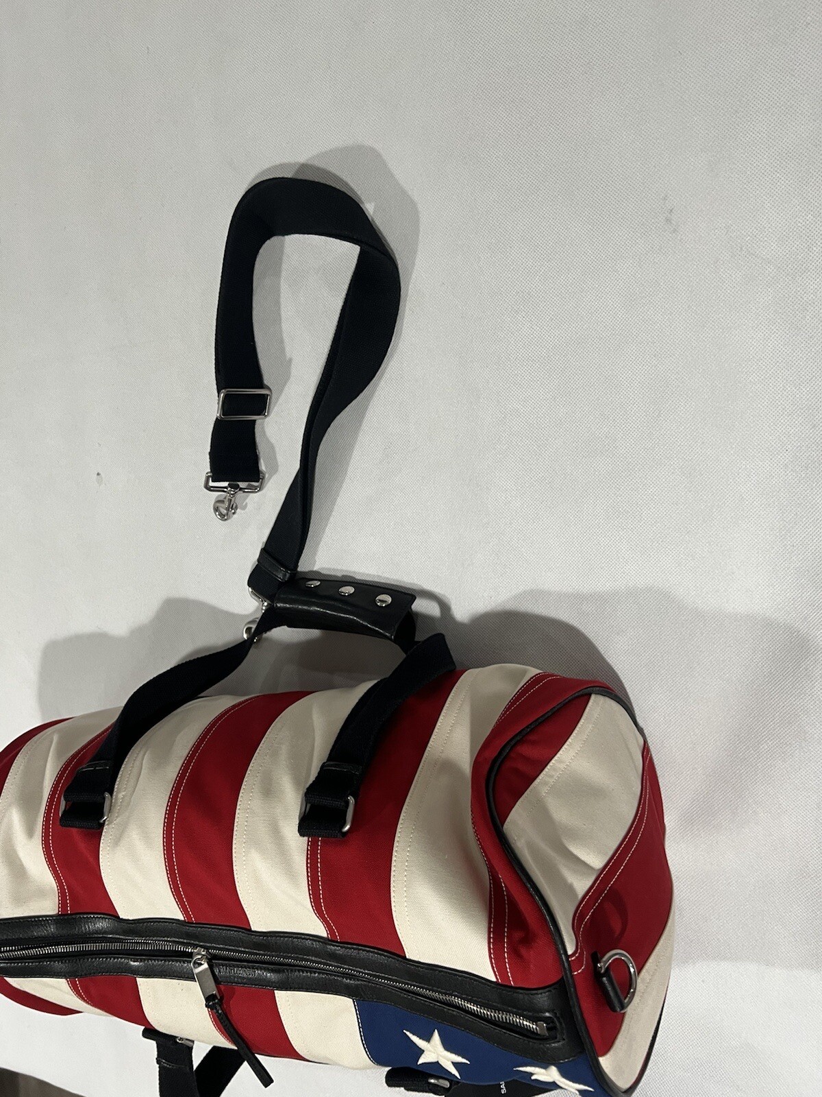 Borsa gomma Saint Laurent uomo bandiera USA. $1890